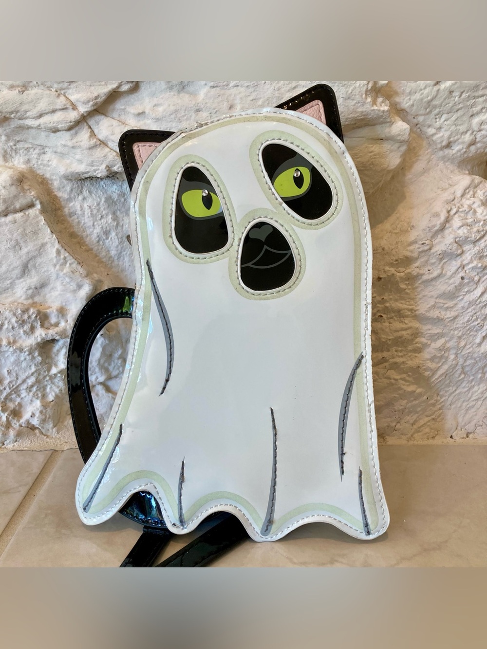 NWOT Betsey Johnson cute ghost-cat crossbody bag